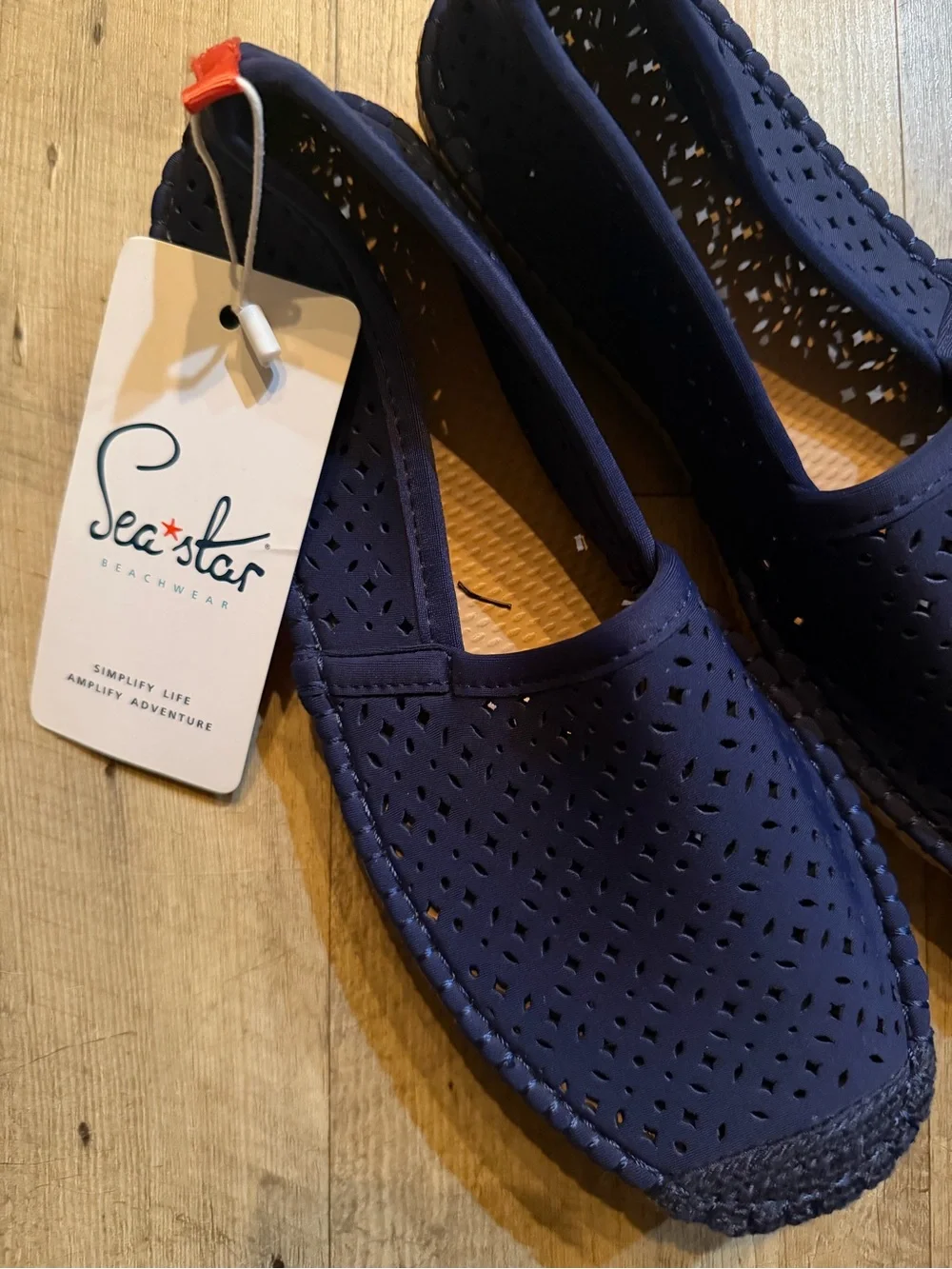 NEW Sea Star Beachcomber Espadrille Quick-Dry Neoprene Shoes | Navy Blue